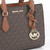 Michael Kors Sheila Small Faux Saffiano Leather Satchel (Brown)35S3G6HS5B-847