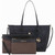Michael Kors Maisie Large Pebbled Leather 3-IN-1 Tote Bag (Black Brown Multi) 35T1G5MT7T-BR/BK