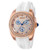 Invicta Women's 37411 Angel Quartz 3 Hand Rose Gold, Pave, White Dial Watch