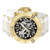 Invicta Men's 37328 Subaqua Quartz Chronograph Black, White, Gold Dial Watch