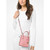 Michael Kors Mercer Extra-Small Pebbled Leather Crossbody Bag Carnation 35S1GM9T0L-carnation