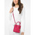 Michael Kors Mercer Extra-Small Pebbled Leather Crossbody Bag Electric Pink 35S1GM9T0L-Epink