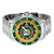 Invicta Men's 43473 MLB Oakland Athletics Quartz Green, Yellow, Silver, White Dial Watch