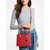 Michael Kors Mercer Medium Messenger Pebbled Leather Crossbody Bag, Bright Red …