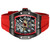 Invicta Men's 44649 JM Correa Automatic 3 Hand Transparent, Red Dial Watch