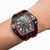 Invicta Men's 44649 JM Correa Automatic 3 Hand Transparent, Red Dial Watch