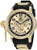 Invicta Men's 1803 Russian Diver Gold Dial Black Polyurethane Watch [Watch] I...