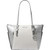 Michael Kors Charlotte Large Top Zip Tote (Silver) 35F4SCFT3V-sil
