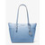 Michael Kors Charlotte Large Saffiano Leather Top-Zip Tote Bag (Lightsky) 35F0SCFT3L-Sky