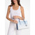 Michael Kors Sheila Medium Ombré Signature Logo Satchel (Light Sky) 35R5S6HS8B-Sky