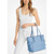 Michael Kors Voyager Large Saffiano Leather Tote Bag (Light Sky) 35S5SV6T7L-Sky