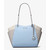 Michael Kors Jet Set Large Color-Block Signature Logo Tote Bag (Sky Blue) 35S5GTVE3B-Sky
