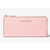 Michael Kors Jet Set Travel Large Saffiano Leather Quarter-Zip Wallet (Powder Blush) 35T6GTVE3L-424