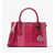 Michael Kors Sheila Small Studded Patchwork and Signature Logo Satchel (Dark Raspberry) 35T5S6HS5B-984