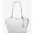 Michael Kors Jet Set Large Saffiano Leather Shoulder Bag (Optic White) 35T5STVT3L-085