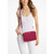 Michael Kors Jet Set Large Woven Crossbody Bag (DK Raspberry) 35T5STTC3Y-984