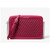 Michael Kors Jet Set Large Woven Crossbody Bag (DK Raspberry) 35T5STTC3Y-984