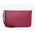 Michael Kors Jet Set Small Pebbled Leather Convertible Wristlet (Dark Raspberry) 35S5STVW5L-984