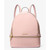 Michael Kors Rhea Medium Pebbled Leather Backpack (Powder Blush) 35S5GRAB2L-424