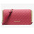 Michael Kors Jet Set Signature Logo Crossbody Bag (DK Raspberry) 35F5STVC8V-984