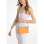 Michael Kors Jet Set Travel Medium Color-Block Signature Logo Crossbody Bag (Pop Orange Multi) 35S5GTVC6B-Orng
