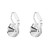 Bella V Earrings, Rhodium-Plated Metal & Blue and White Crystals - 5734234
