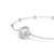 Una Angelic bracelet Round cut, White, Rhodium plated 5733196