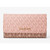 Michael Kors Jet Set Large Signature Logo Tri-Fold Wallet (Powder Blush Multi) 35S5GTVF3B-424