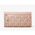 Michael Kors Jet Set Large Signature Logo Tri-Fold Wallet (Powder Blush Multi) 35S5GTVF3B-424