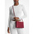 Michael Kors Outlet Trisha Medium Pebbled Leather Crossbody Bag (Cherry) 35H1G9TC8L-Cherr