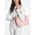 Michael Kors Marilyn Medium Saffiano Leather Tote Bag Powder Blush 35F5G6AT2L-424