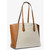 Michael Michael Kors Taryn Large Signature Logo and Leather Tote Bag Brown 30F4GTBT7B-149