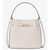 Michael Kors Carson Medium Pebbled Leather Convertible Bucket Crossbody Bag 35R6G2ZS6T-Ltcream