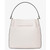 Michael Kors Carson Medium Pebbled Leather Convertible Bucket Crossbody Bag 35R6G2ZS6T-Ltcream