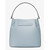 Michael Kors Carson Medium Pebbled Leather Convertible Bucket Crossbody Bag 35R6S2ZS6T-Pale Ocean