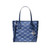 Michael Kors Eva Extra-Small Logo Jacquard Denim Convertible Tote Bag 35S6SV0T0C-Denim