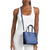 Michael Kors Eva Extra-Small Logo Jacquard Denim Convertible Tote Bag 35S6SV0T0C-Denim