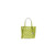 Michael Kors Eva Extra-Small Logo Jacquard Denim Convertible Tote Bag 35S6SV0T0C-Lime