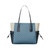 Michael Kors Voyager Large Color-Block Signature Logo Tote 35S5SV6T7B-Denim