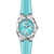 Invicta Women's 24124 Angel Quartz 3 Hand Cyan Dial Watch