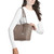 Michael Kors Outlet Jet Set Large Signature Logo Shoulder Bag (Mushroom) 35S4STVT3B-Mushr