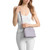 Michael Kors Outlet Jet Set Travel Medium Logo Dome Crossbody Bag (Lilac) 35F1STVC6B-Lilac