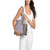 Michael Kors Outlet Voyager Large Color-Block Signature Logo Tote Bag (Lilac) 35S5SV6T7B-Lilac
