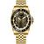 Invicta Men's 36860 Pro Diver Quartz PC21 Gold, Black Dial Watch