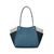 Michael Kors Jet Set Large Color-Block Signature Logo Shoulder Bag 35S5STVE3B-Denim
