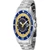 Invicta Men's 43469 MLB Milwaukee Brewers Quartz Yellow, Silver, White, Blue Dial Watch