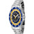 Invicta Men's 43469 MLB Milwaukee Brewers Quartz Yellow, Silver, White, Blue Dial Watch