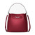 Michael Kors Outlet Carson Medium Pebbled Leather Convertible Bucket Crossbody Bag (Maroon) 35R6S2ZS6T-Maroo