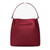 Michael Kors Outlet Carson Medium Pebbled Leather Convertible Bucket Crossbody Bag (Maroon) 35R6S2ZS6T-Maroo