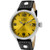 Invicta Men's 1462 Vintage Collection Riveted Leather Strap Yellow Dial Watch...